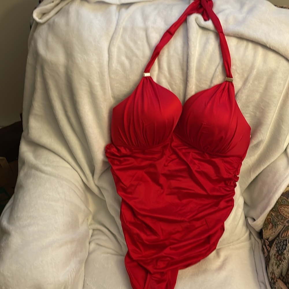 VS lipstick red one piece. Nvr tried on. Got two and liked the blue better